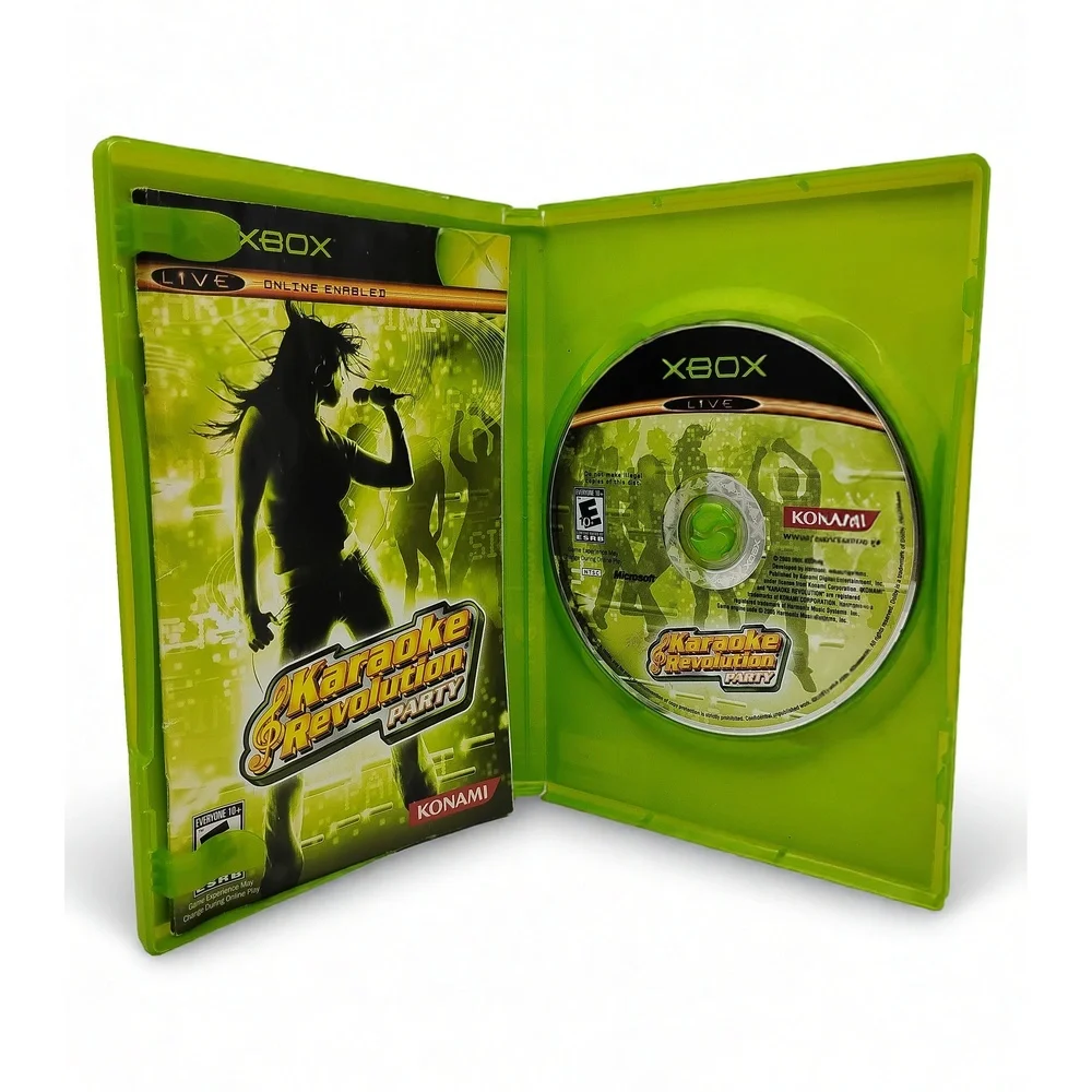 Konami Karaoke Revolution Party Xbox Rhythm Game 8 Player Music Battle Demo Disc